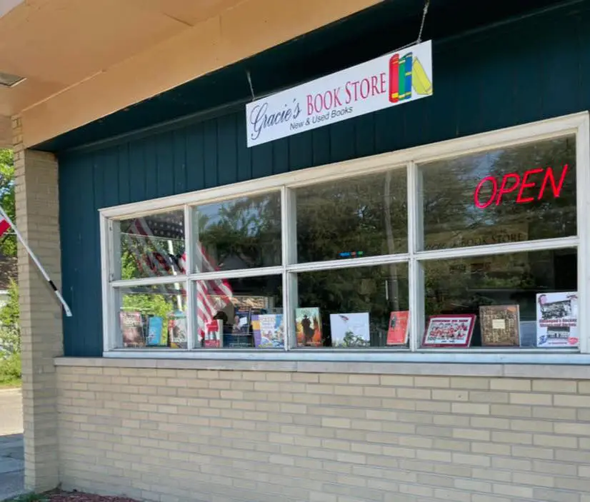 Gracie's Book Store, front of building.